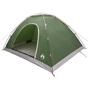 vidaXL Kamperen tent 6-persoons Groen 185T Polyester met PU coating