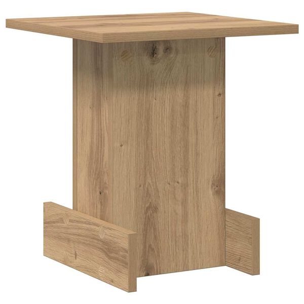 vidaXL Bijzettafel Artisan Eiken 35,5 x 35 x 40 cm Bewerkt hout