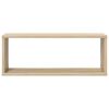 vidaXL Wandschappen kubus 4 st 60x15x23 cm bewerkt hout sonoma eiken
