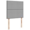 vidaXL Boxspring met matras stof lichtgrijs 90x190 cm