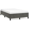 vidaXL Bedframe zonder matras 120x200 cm fluweel donkergrijs