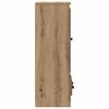 vidaXL Hoge kast met lade 3 pcs Artisan Eiken Bewerkt hout