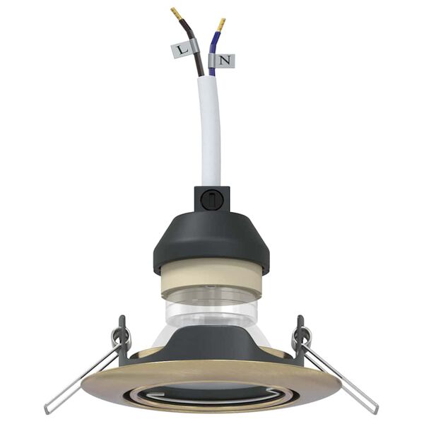 vidaXL Spotje 24 pcs Koper 9 x 9 x 2.5 cm Metaal