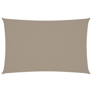 vidaXL Zonnescherm rechthoekig 4x7 m oxford stof taupe