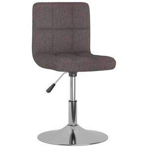 vidaXL Barkruk draaibaar stof taupe