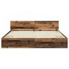 vidaXL Bedframe met hoofdeinde Oud Hout 200 x 200 cm Bewerkt hout