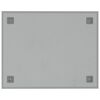 vidaXL Magneetbord voor aan de wand 50x40 cm gehard glas wit