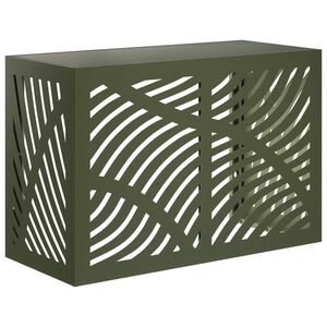 vidaXL Airconditioner hoes Olijfgroen 90 x 40 x 60 cm Staal