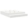 vidaXL Opbergbedframe met lade met opslag Wit 180 cm Bewerkt hout