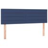 vidaXL Boxspring met matras stof blauw 140x200 cm