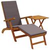 vidaXL Ligstoelkentingen en opvouwbare zonnebader 2 pcs Donkergrijs