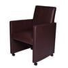vidaXL Eetkamerstoelen 2 st kunstleer bruin