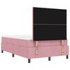 vidaXL Boxspring bed met matras Roze 120 x 200 cm Fluweel