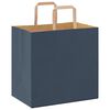 vidaXL Papieren zakken 50 st met hengsels 26x17x25 cm blauw