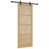 vidaXL Schuifdeur ORKDAL Naturel 83 x 211 cm Massief grenenhout