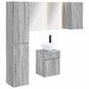 vidaXL Badkamerkastenset 5 pcs Grijs Sonoma 43 x 11,5 x 60,5 cm