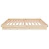 vidaXL Bedframe massief hout 140x190 cm