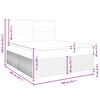 vidaXL Boxspring met matras fluweel donkergrijs 200x200 cm