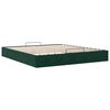 vidaXL Ottoman bedframe zonder matras 200x200 cm fluweel donkergroen