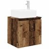 vidaXL Wandgemonteerde wastafelmeubel Oud hout 49,5 x 41 x 63 cm