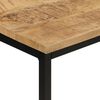 vidaXL Wandtafel 110x30x75 cm massief ruw mangohout en ijzer