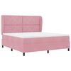 vidaXL Boxspringbed met matras Roze 200 x 180 cm Polyester