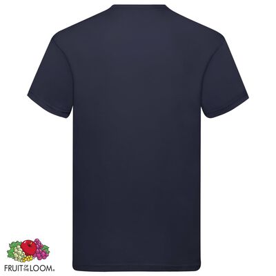 Fruit of the Loom T-shirts Original 5 st M katoen marineblauw
