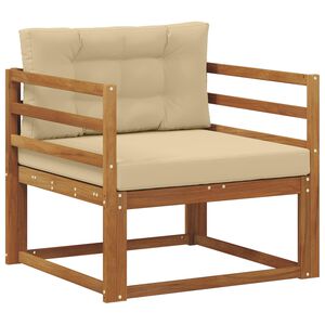 vidaXL Buiten Midden Sofa Naturel