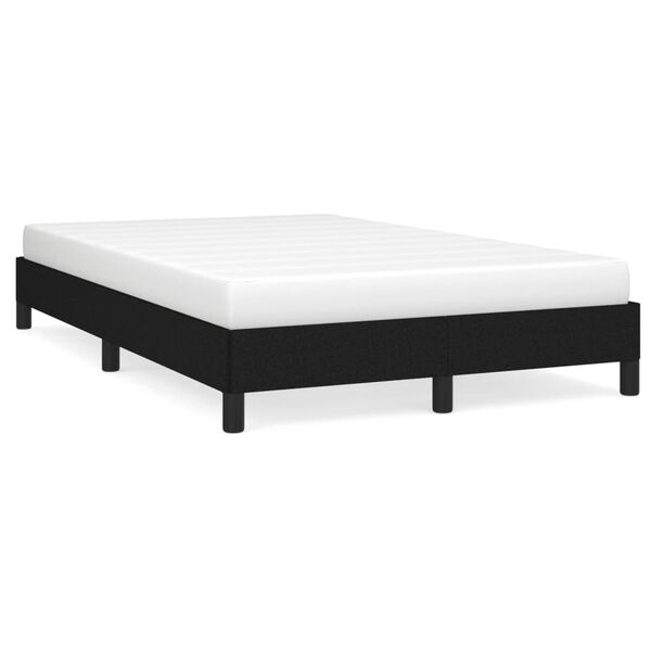 vidaXL Bedframe zonder matras 120x190 cm stof zwart