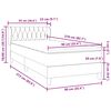 vidaXL Boxspring met matras fluweel zwart 90x210 cm