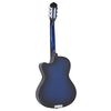 vidaXL Gitaar cutaway met equalizer 6 snaren western klassiek blauw