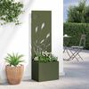 vidaXL Tuin Privacy Screen Olijfgroen 50 x 140 cm Koudgewalst staal
