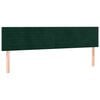 vidaXL Hoofdborden 180x5x78/88 cm fluweel donkergroen
