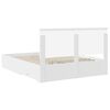 vidaXL Bedframe met hoofdeinde met lade Wit 160 x 200 cm Bewerkt hout