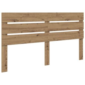 vidaXL Hoofdbord Artisan Eiken Bewerkt hout