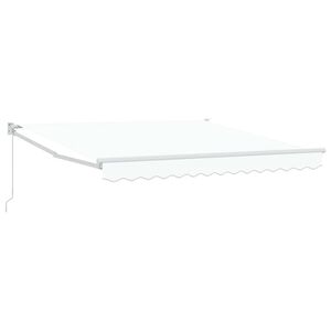 vidaXL Uitschuifbare luifel Wit 300 x 250 x 165 cm