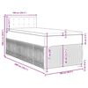 vidaXL Boxspring met matras fluweel roze 100x200 cm