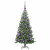 vidaXL Kerstboom met 150 LED met standaard Groen 120 cm PVC