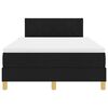 vidaXL LED Box Spring Bed met matras met LED Zwart 120 x 190 cm Stof
