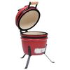 vidaXL Kamado barbecue 2-in-1 56 cm keramiek rood