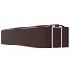 vidaXL Tuinschuur 257x779x181 cm gegalvaniseerd staal bruin