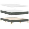vidaXL Boxspring bed met matras Donkergrijs 140 x 200 cm Stof