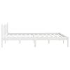 vidaXL Bedframe massief grenenhout wit 140x200 cm