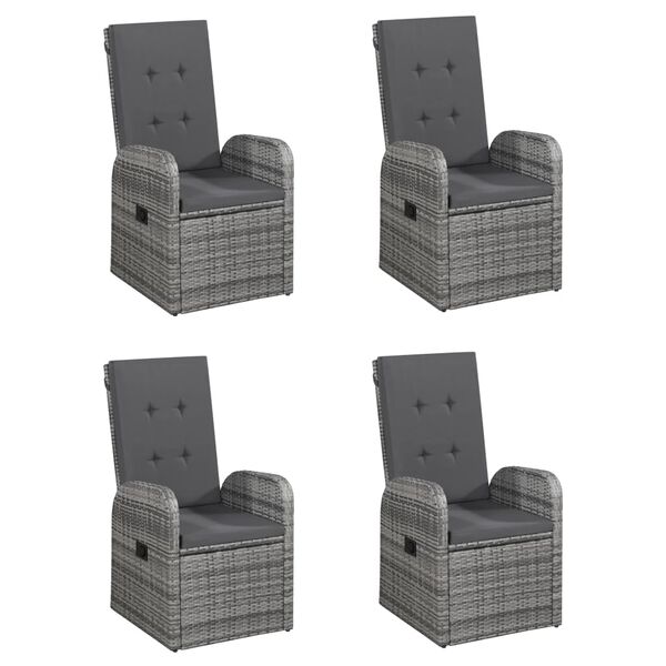 vidaXL 5-delige Tuinset grijs