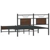 vidaXL Bedframe zonder matras bewerkt hout bruin eikenkleur 137x190 cm