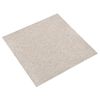 vidaXL Tapijttegels 20 st 5 m² 50x50 cm lichtbeige