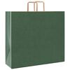vidaXL Papieren zakken 50 st met hengsels 54x15x49 cm groen