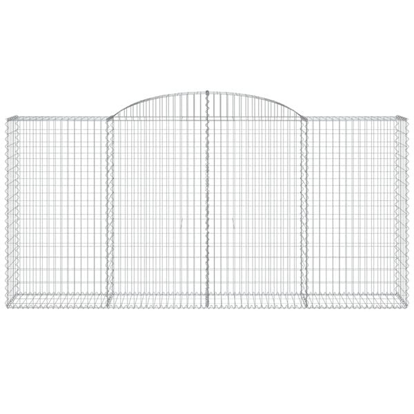 vidaXL Schanskorven 20 st gewelfd 300x50x140/160 cm ijzer