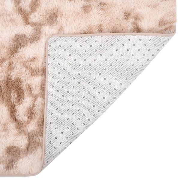 vidaXL Vloerkleed shaggy 300x200 cm cr&egrave;mekleurig