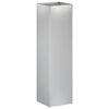 vidaXL Plantenbak zilver 20 x 20 x 75 cm Gegalvaniseerd staal